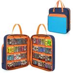 CURMIO Carrying Case for Hot Wheels Up to 99pcs, 1:64 Scale Toy Cars, Matchbox