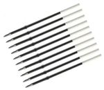 BLACK INK BIRO REFILL 107mm 10.7cm BALLPOINT PEN REPLACEMENT MEDIUM NIB