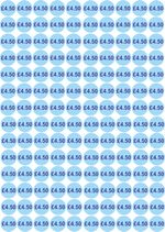 Price stickers £4.50 ice cream van  140 stickers 20mm  catering trailer tickets