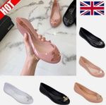 Ladies Flat Slip On Jelly Shoes Space Love III Orb IV Plastic Pumps Shoes PVC UK