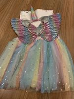 Claire’s Pastel Unicorn Dress Up 3 Piece Set, Wings Headband And Tutu