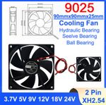 90mm Brushless Silent Cooling Fan Cooler 5V 12V 18V 24V DC 2Pin For PC Computer
