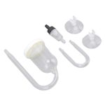 Aquarium Bubble Diffuser Prevent Clogging Transparent Glass Fish Tank Air Refin