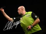Michael van Gerwen Signed Autograph 6x4 PHOTO Pre Print Darts