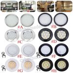 LED 12V Spot Lights Touch Switch/Dimmable Caravan Motorhome Camper Downlights UK