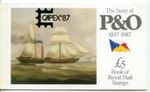 1987 GREAT BRITAIN P & O PRESTIGE STAMP BOOKLET CAPEX '87 OPT. VGC