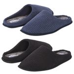 Mens Slip On Slippers Thermal Indoor House Shoes Non Slip Sole UK Sizes 7-12