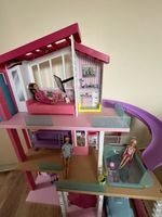 Barbie Dream House Three Storey with Pool,Car, Mare, four Dolls, and Accessories