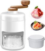 Portable Crank Ice Crusher Shaver Block Shaving Machine Manual Snow Cone Shaved