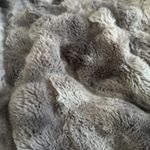 Cozee Home Textured Faux Fur Throw Silver Grey Ombré New Luxe Rrp £66