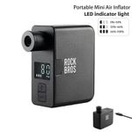ROCKBROS Bike Electric Air Pump Mini Portable Bicycle Tire Inflator USB-C Charge