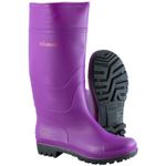 Woodside Purple Waterproof Wellington Garden Festival Boots Ladies/Girls Wellies