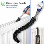 Long Reach Radiator Brush | 75cm Flexible | Heater Cleaner Duster Dust Removal