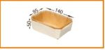 240 Panibois Prince Natural Wood Baking Moulds Breads Cakes Biodegradable 400ml