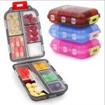 Travel Pill Organizer Box Moisture Proof Medicine Vitamin Holder Daily Case UK