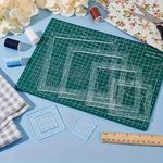 Quilting & Patchwork Squares Acrylic Template Set, 6 Pieces, 1.5" to 6.5"
