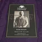 Eminem The Death Of Slim Shady Obituary Program London Pop Up