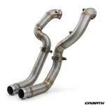 EXHAUST DECAT DOWNPIPE STAINLESS PIPE UPGRADE FOR MERCEDES E63 AMG W213 16-23