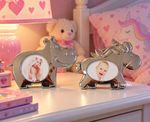 Christening Gift Polished Silver Photo Frame Baby New Born Nursery Home Decor
