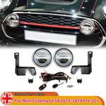 Front Spot Lights Set LED DRL Chrome Driving Lamps Pair For Mini F55 F56 F57 PRE