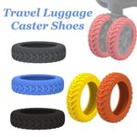 8pcs Silicone Luggage Wheel Cover Reduce Noise Suitcase Caster Wheel Protector