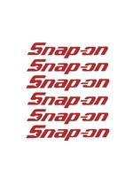 6 x Mechanics Snap ToolBox Tools On  Chest Drawer Logo Vinyl Decal Stickers 