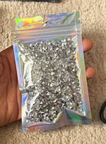 Clear Flatback Rhinestone Gems for Crafts and table decor - 500+ gems
