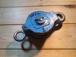 Vintage Metal Block Royal Navy Nautical Seamanship Lifting Garden Prop Tackle