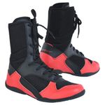 Mens Wrestling Boots Adult Kids Black Boxing Boots Gym Training Shoes