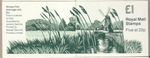 GB 1990  FH19  £1 Booklet Glossy Wicken Fen. Pane 1467l.  Cyl.Nos W1W1W1