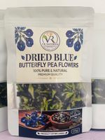 100% natural dried butterfly pea flowers, suitable for preparing herbal tea