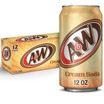 A&W USA Cream Soda 12oz 355ml 12 Can USA Import American Cream Soda Pop