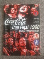 1998 Coca Cola Cup Final Programme Chelsea V Middlesborough Premier League