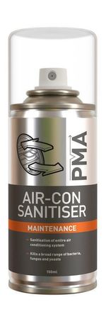 PMA AIR CON AC SANITISER CLEANER MAINTENANCE BOMB SPRAY BACTERIA ODOUR 150ml