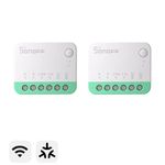 2Pack SONOFF Matter Mini Wi-Fi Smart Switch Compact Relay Apple Alexa Google