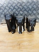 Vintage Coromandel Ebony Carved Indian Elephant Figurine Antique Genuine