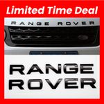 3D Gloss Black Hood & Tailgate Letters for Range Rover Sport/Evoque Emblem