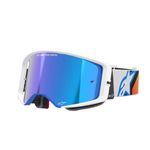2025 Alpinestar Supertech Corp Blue Orange Motocross Goggles  Mirror Blue Lens