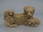 English Spriner Spaniel  with Pups 1.25W 4.25L 2.25H Dog Breed Porcelain Figure