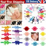 10-20Pcs Elastic Baby Headdress Kids Hair Band Girls Bow Newborn Headband UK