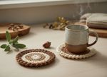 Acorn Coasters – Beginner Crochet Kit (Make 2 Coasters) | One-Off Craft Box