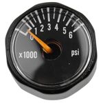 Valve Pressure Gauge 3000PSI/6000PSI Pressure Gauge For Pressure Measuring