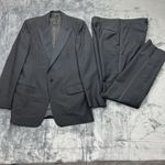 VTG Christian Dior Tuxedo 2 Piece Single Button Men’s 42R 35 Waist Black Tuxedo