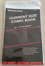 100 x CURRENT SIZE COMIC SAFE GRADES MODERN AGE COMIC BOOK STORAGE BAGS - BAGS