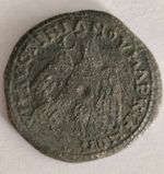 ANCIENT ROMAN BRONZE COIN OF EMPEROR SEPTIMIUS SEVERUS. EAGLE REV. /193-211 AD/ 