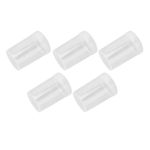 5pcs Makeup Sponge Box Multipurpose Transparent Round Beauty Sponge Storage Box-