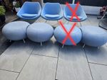 Allermuir A642 Chairs,A620 And A621 Pebble Stool Set