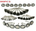 90X Stainless Steel Wire Bowl Mix Brush Kit For Dremel Rotary Tool Accessory UK