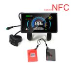 E-Bike 4" LCD Colorful Display 24V-72V Power Speed Meter Gear Control w/NFC AUK