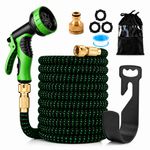 Expandable Garden Hose Pipe 100FT 150FT Flexible Water Hose 10 Spray Nozzle UK